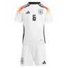 Conjunto (Camiseta+Pantalón Corto) Alemania Kimmich 6 Primera Equipación Euro 2024 - Niño